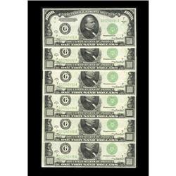 Fr. 2212-G $1000 1934A Federal Reserve Notes. Cut Half Fr. 2212-G $1000 1934A Federal Reserve Notes.