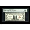 Fr. 2300* $1 1935A Hawaii Silver Certificate. PMG Gem U Fr. 2300* $1 1935A Hawaii Silver Certificate