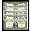 FIVE $1 1935A North Africa Silver Certificates. Ch CU Fr. 2306 $1 1935A North Africa Silver Certific