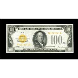 Fr. 2405 $100 1928 Gold Certificate. Gem Crisp Uncircul Fr. 2405 $100 1928 Gold Certificate. Gem Cri