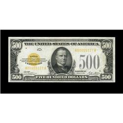 Fr. 2407 $500 1928 Gold Certificate. Very Choice Crisp Fr. 2407 $500 1928 Gold Certificate. Very Cho