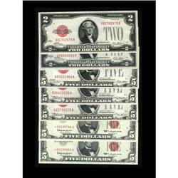 An Assortment of Small Size Red Seal Legal Tender Notes An Assortment of Red Seal Legal Tender Notes
