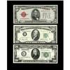 Image 1 : A Trio of Small Size Star NotesFr. 1528* $5 1928C Legal A Trio of Small Size Star Notes