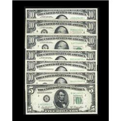 A Group of Early Federal Reserve Notes.Fr. 1962-B* $5 1 A Group of Early Federal Reserve Notes.