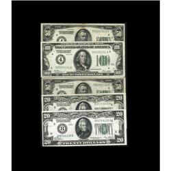 Series 1928 Green Seal Mix.Fr. 2050-H $20 1928 Federal Series 1928 Green Seal Mix.