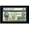 Image 1 : Fr. 16 $1 1862 Legal Tender PMG Uncirculated 62. A hand Fr. 16 $1 1862 Legal Tender PMG Uncirculated