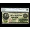 Image 1 : Fr. 17a $1 1862 Legal Tender CGA Extremely Fine 45. Thi Fr. 17a $1 1862 Legal Tender CGA Extremely F
