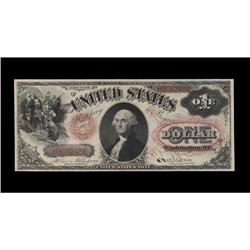 Fr. 25 $1 1875 Legal Tender Very Fine-Extremely Fine. A Fr. 25 $1 1875 Legal Tender Very Fine-Extrem