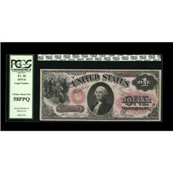 Fr. 26 $1 1875 Legal Tender PCGS Choice About New 58PPQ Fr. 26 $1 1875 Legal Tender PCGS Choice Abou