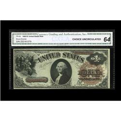 Fr. 30 $1 1880 Legal Tender CGA Choice Uncirculated 64. Fr. 30 $1 1880 Legal Tender CGA Choice Uncir