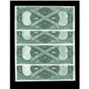 Image 2 : Fr. 37 $1 1917 Legal Tender Cut Sheet of Four Choice Ne Fr. 37 $1 1917 Legal Tender Cut Sheet of Fou