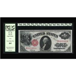 Fr. 38 $1 1917 Legal Tender PCGS Very Choice New 64. A Fr. 38 $1 1917 Legal Tender PCGS Very Choice 