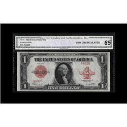 Fr. 40 $1 1923 Legal Tender CGA Gem Uncirculated 65. A Fr. 40 $1 1923 Legal Tender CGA Gem Uncircula