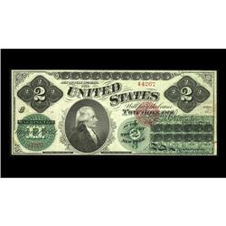 Fr. 41 $2 1862 Legal Tender Very Fine-Extremely Fine. A Fr. 41 $2 1862 Legal Tender Very Fine-Extrem