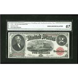 Fr. 60 $2 1917 Legal Tender CGA Gem Uncirculated 67 Fr. 60 $2 1917 Legal Tender CGA Gem Uncirculated