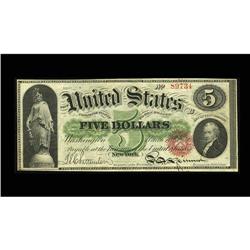 Fr. 61a $5 1862 Legal Tender Extremely Fine. Excellent Fr. 61a $5 1862 Legal Tender Extremely Fine.