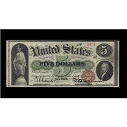 Fr. 63 $5 1863 Legal Tender Very Fine. A handsome note Fr. 63 $5 1863 Legal Tender Very Fine.