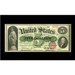 Fr. 63a $5 1863 Legal Tender Very Fine-Extremely Fine. Fr. 63a $5 1863 Legal Tender Very Fine-Extrem
