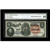 Image 1 : Fr. 76 $5 1880 Legal Tender CGA Gem Uncirculated 66. A Fr. 76 $5 1880 Legal Tender CGA Gem Uncircula