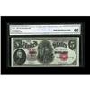 Image 1 : Fr. 85 $5 1907 Legal Tender CGA Gem Uncirculated 66. Th Fr. 85 $5 1907 Legal Tender CGA Gem Uncircul