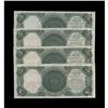 Image 2 : Fr. 91 $5 1907 Legal Tender Cut Sheet of Four Gem New. Fr. 91 $5 1907 Legal Tender Cut Sheet of Four