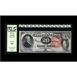 Fr. 136 $20 1880 Legal Tender Gem New. Roughly 100 exam Fr. 136 $20 1880 Legal Tender Gem New.