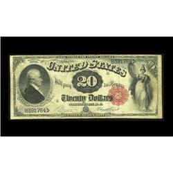 Fr. 144 $20 1880 Legal Tender Fine. A scarce number wit Fr. 144 $20 1880 Legal Tender Fine.