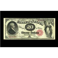 Fr. 146 $20 1880 Legal Tender Star Note Very Fine. This Fr. 146 $20 1880 Legal Tender Star Note Very