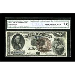 Fr. 161 $50 1880 Legal Tender CGA Gem Uncirculated 65. Fr. 161 $50 1880 Legal Tender CGA Gem Uncircu