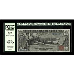 Fr. 224 $1 1896 Silver Certificate PCGS Gem New 66PPQ. Fr. 224 $1 1896 Silver Certificate PCGS Gem N