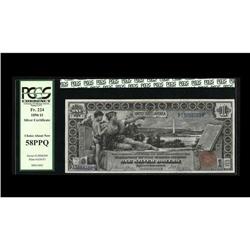 Fr. 224 $1 1896 Silver Certificate PCGS Choice About Ne Fr. 224 $1 1896 Silver Certificate PCGS Choi