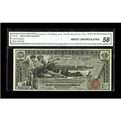 Fr. 224 $1 1896 Silver Certificate CGA About Uncirculat Fr. 224 $1 1896 Silver Certificate CGA About