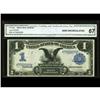 Image 1 : Fr. 226a $1 1899 Silver Certificate CGA Gem 67 Fr. 226a $1 1899 Silver Certificate CGA Gem Uncircula