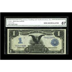Fr. 228 $1 1899 Silver Certificate CGA Gem Uncirculated Fr. 228 $1 1899 Silver Certificate CGA Gem U
