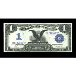 Fr. 228 $1 1899 Silver Certificate New. This Black Eagl Fr. 228 $1 1899 Silver Certificate New.