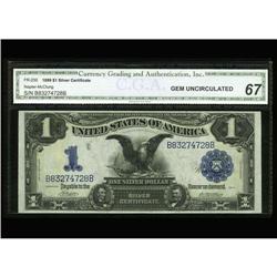 Fr. 230 $1 1899 Silver Certificate CGA Gem 67 Fr. 230 $1 1899 Silver Certificate CGA Gem Uncirculate