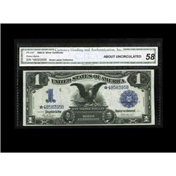 Fr. 232 $1 1899 Silver Certificate Star Note CGA About Fr. 232 $1 1899 Silver Certificate Star Note 
