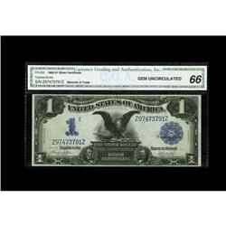 Fr. 233 $1 1899 Silver Certificate CGA Gem 66 Fr. 233 $1 1899 Silver Certificate CGA Gem Uncirculate