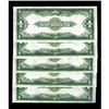 Image 2 : Fr. 237 $1 1923 Silver Certificates Five Consecutive Ex Fr. 237 $1 1923 Silver Certificates Five Con