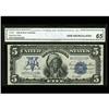Image 1 : Fr. 281 $5 1899 Silver Certificate CGA Gem 65 Fr. 281 $5 1899 Silver Certificate CGA Gem Uncirculate