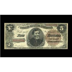 Fr. 359 $5 1890 Treasury Note Fine-Very Fine. Fr. 359 $5 1890 Treasury Note Fine-Very Fine.