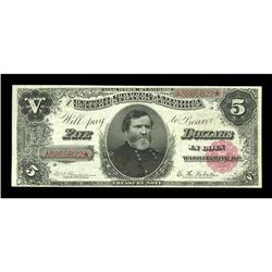 Fr. 361 $5 1890 Treasury Note Very Choice New. A near-G Fr. 361 $5 1890 Treasury Note Very Choice Ne