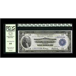 Fr. 743 $1 1918 Federal Reserve Bank Note PCGS Very Cho Fr. 743 $1 1918 Federal Reserve Bank Note PC