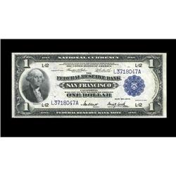 Fr. 743 $1 1918 Federal Reserve Bank Note Choice About Fr. 743 $1 1918 Federal Reserve Bank Note Cho