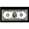 Image 1 : Fr. 855c $5 1914 Federal Reserve Note Very Choice New. Fr. 855c $5 1914 Federal Reserve Note Very Ch