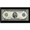 Image 1 : Fr. 883a $5 1914 Federal Reserve Star Note Very Fine. Fr. 883a $5 1914 Federal Reserve Star Note Ver