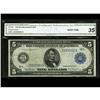 Image 1 : Fr. 890 $5 1914 Federal Reserve Note CGA Very Fine 35. Fr. 890 $5 1914 Federal Reserve Note CGA Very