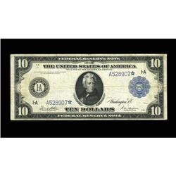 Fr. 907a $10 1914 Federal Reserve Note Star Fine-Very F Fr. 907a $10 1914 Federal Reserve Note Star 