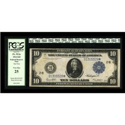 Fr. 911c $10 1914 Federal Reserve Star Note PCGS Very F Fr. 911c $10 1914 Federal Reserve Star Note 