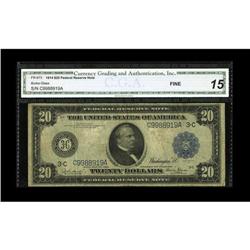 Fr. 973 $20 1914 Federal Reserve Note CGA Fine 15 Fr. 973 $20 1914 Federal Reserve Note CGA Fine 15.